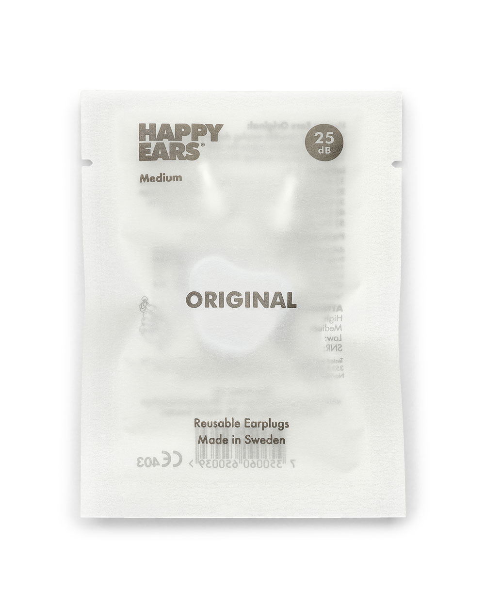 Happy Ears Earplugs Original Medium