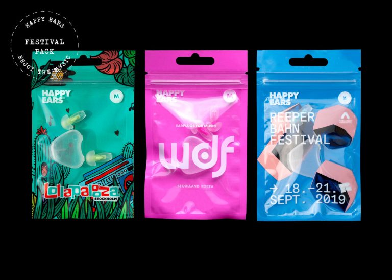 Happy Ears earplugs festival 3-pack